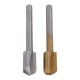 10Pcs HSS Woodworking Trimming Knife Titanium-Plated Sharpening Knife Micro Milling Cutter Wood Carving Cutter