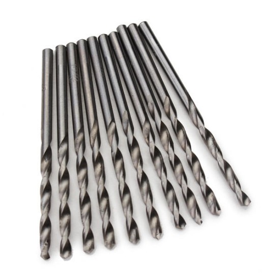 10pcs 3.5mm Micro HSS Twist Drill Bits Straight Shank Auger Bits For Electrical Drill