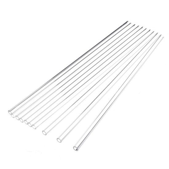 10pcs 400mm OD 8mm 1mm Thick Tube Wall Borosilicate Glass Blowing Tube