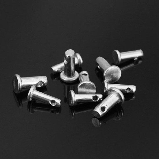 10pcs GB882 M3x10/M4x10 Locating Pin 304 Stainless Steel Cylindrical Pin Flat Head with Hole