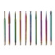 10pcs Nail Art Color Tungsten Carbide Grinding Drill Bits Electric Nails Machine Bit Grinding Head Set