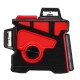 12 Line Rotary Laser Level Green Light 3D Cross Laser Self Leveling Measure Tool