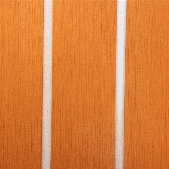 1200x2000x6mm EVA Foam Orange With White Line Teak Sheet Synthetic Boat Decking Floor Pad