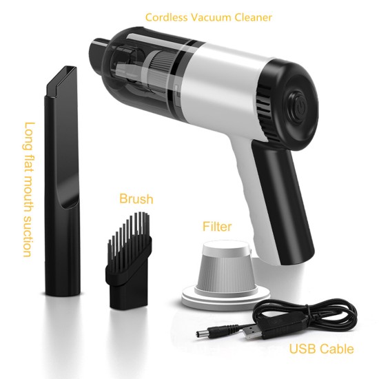 120W 9000PA USB Cordless Hand Held Vacuum Cleaner Mini Portable Car Auto Home Duster