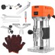1280W Wood Palm Router Tool Hand Edge Trimmer WoodWorking Joiner Cutting Palmming Tool 6 Speeds 35000r/min 220V 6.35mm(1/4inch)
