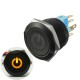 12V 6 Pin 22mm Led Light Metal Push Button Momentary Switch