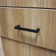 12x12mm Black Hollow Square Stainless Steel Door Handles Drawer Pull For Cupboard Cabinet