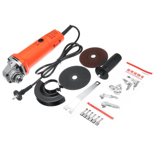 1300W Electric Angle Grinder 11000r/min Grinding Polishing Machine Set