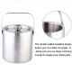 1.3L Ice Bucket Double Insulated Handle Double Wall Insulated Bucket Tongs