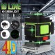 16 Line LD Laser Level Green Light 3D 360° Rotary Self Leveling Measure Tool