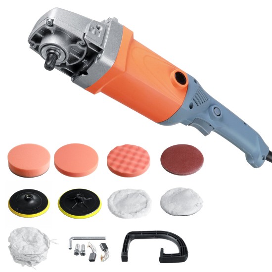 180mm Car Polisher 6 Speeds 3000RPM Electric Rotary Buffer Sander Polisher Tool