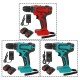 18V Electric Drill 10mm Rechargeable Cordless Power Drills Adapted To Makita Battery With 1 Battery 1 Charger