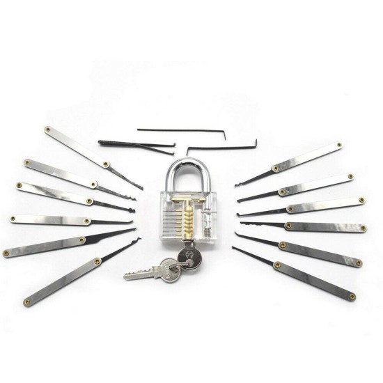 19 Pcs Stainless Steel Lock Set Gift Kits Lock Repair Sets for Door Lock