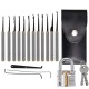 19 Pcs Stainless Steel Lock Set Gift Kits Lock Repair Sets for Door Lock