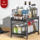 2-Story Kitchen Multifunctional Storage Rack Home Desktop Pull Type