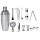 20PCS 750ml Stainless Steel Cocktail Shaker Cocktail Shaker Drink Set Cocktail Shaker