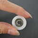 20Pcs 5x24x7mm U Notch Nylon Round Pulley Wheel Roller For 3.8mm Rope Ball Bearing