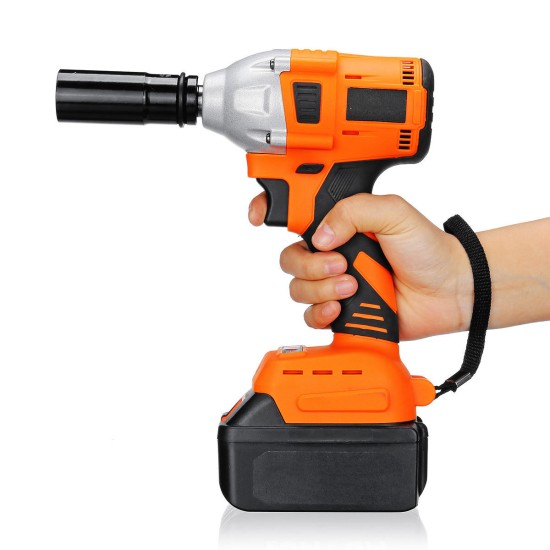 21V 16000mAh Brushless Impact Wrench LED Light Li-Ion Battery Cordless Electric Impact Wrench