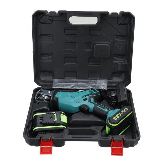 220V Rechargeable Cordless Reciprocating Saw Handheld Wood With Metal Cutting Kit