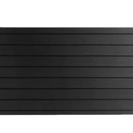 2400x450x6mm EVA Foam Faux Teak Boat Flooring Decking Sheet Pad Dark Grey and Black Line