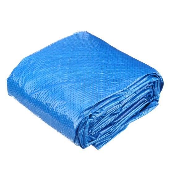 244/305/366cm Round Inflatable Paddling Swimming Pool Dust Cover Tarp Rope