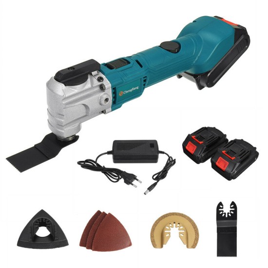 25mm 6 Speed Brushless Rechargeable Angle Grinder Cordless Electric Grinder Polishing Machine Oscillating Tool W/1pc/2pc Battery