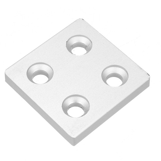 2Pcs 4040 Aluminum Profile End Cap Cover Plate Single/Double Holes 40*40 Double Slot Metal Cover For Aluminum Profiles