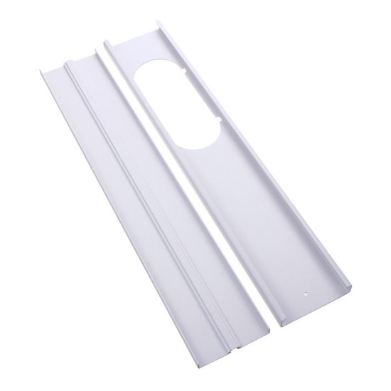 2pcs 55-110cm Adjustable Window Slide Kit Plate Air Conditioner Wind Shield For Portable Air Conditioner