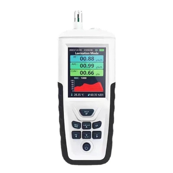 3.2inch LCD Backlight Display Multifunctional Nuclear Radiation X α β γ Rays Tester Electromagnetic Radiation Detection Device Real-Time Monitoring