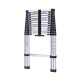 3.2m/3.8m Alloy Aluminium Retractable Multifunctional Telescopic Single Straight Extension Extendable Ladder