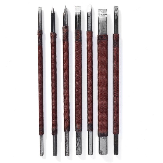 3/5/7/10/11pcs Hand Carving Cutter Wood Seal Carving Stone Lettering Tools Kit Woodworking