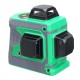 3D 12 Lines Self Leveling Green Laser Beam Level Auto 360° Rotary Cross Measure