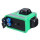 3D 12 Lines Self Leveling Green Laser Beam Level Auto 360° Rotary Cross Measure