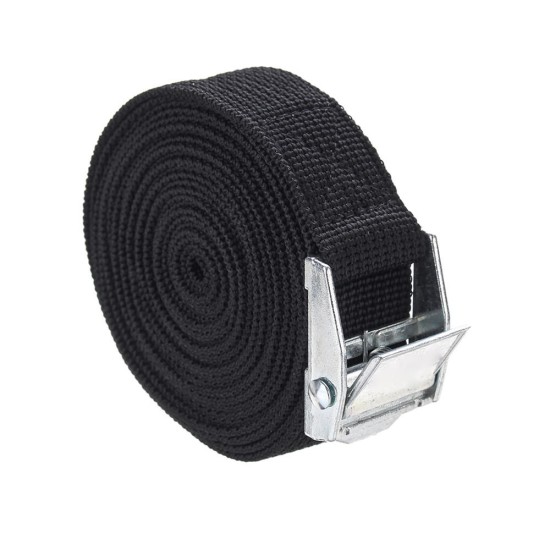 3M Buckled Straps Tie Down Lashing Cam Buckle Roof Rack Black Towing Rope