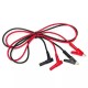 3Pcs Y208 1M 15A Banana Plug To Crocodile Clamp Replaceable Multimeter Probe