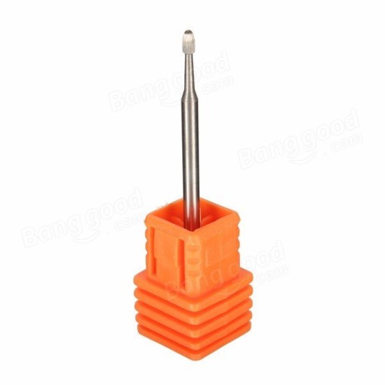 3mm Electric Carbide Nail Drill Bit Silver Nail Art Drill File Bits