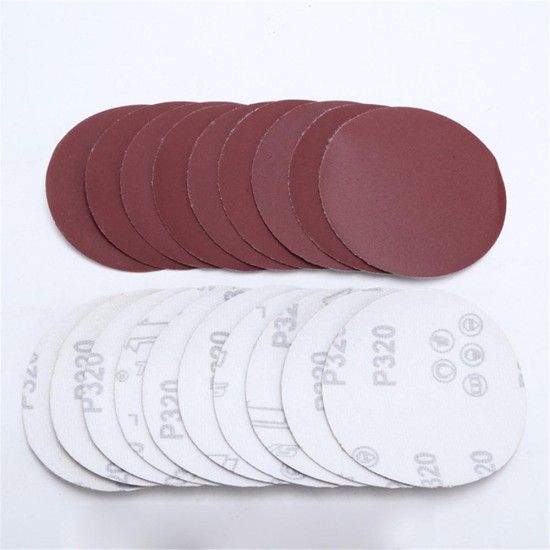 4 Inch Flocking Sandpaper Disc 40-2000 Grit Round Hook and Loop Polishing Sandpaper