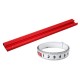 400-1200mm Red Aluminum Alloy T-Track 45 T-slot Miter Track Woodworking Clamp Tool for Table Saw Router Table