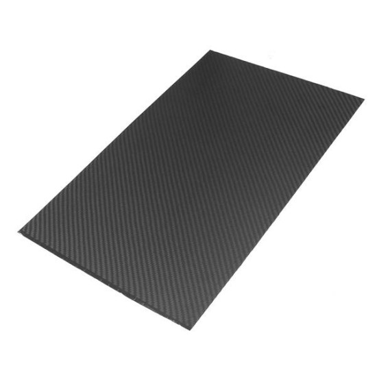 420x250x0.4mm Carbon Fiber Plate Black 3K Twill Matte Panel Sheet Board