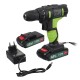 48VF Cordless Impact Lithium Electric Drill 2 Speed Electric Drill LED lighting 1/2Pcs Large Capacity Battery 25+1 Torque Rechargeable Screw Driver