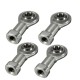 4pcs M6 x 1mm Right Hand Thread Rod End Joint Bearing 6mm Female Thread Joint Ball Bearing