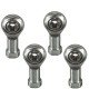 4pcs M6 x 1mm Right Hand Thread Rod End Joint Bearing 6mm Female Thread Joint Ball Bearing