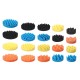 4pcs Sponge Wave Polishing Buffing Pads Kit 3/4/5/6/7 Inch for Car polisher
