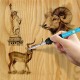 52Pcs 110V 220V 60W Wood Burning Pen Set Stencil Soldering Tips Tools Pyrography Kit