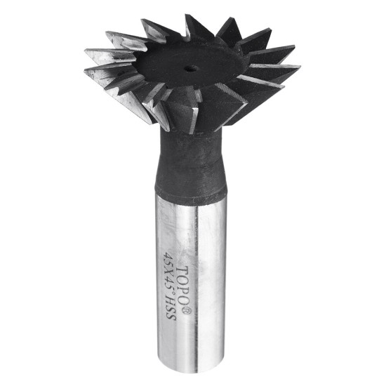 55 Degree 40-60mm HSS Straight Shank Dovetail Groove Slot Milling Cutter End Mill CNC Bit