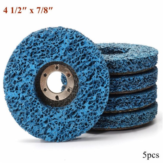 5pcs 110mm Polycarbide Abrasive Stripping Disc Wheel Rust And Paint Removal Abrasive Disc