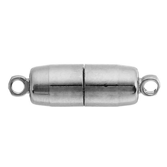 5pcs 19x6mm Round Cylindrical Metal Magnetic Buckle DIY Chain Buckle Necklace Connecctors