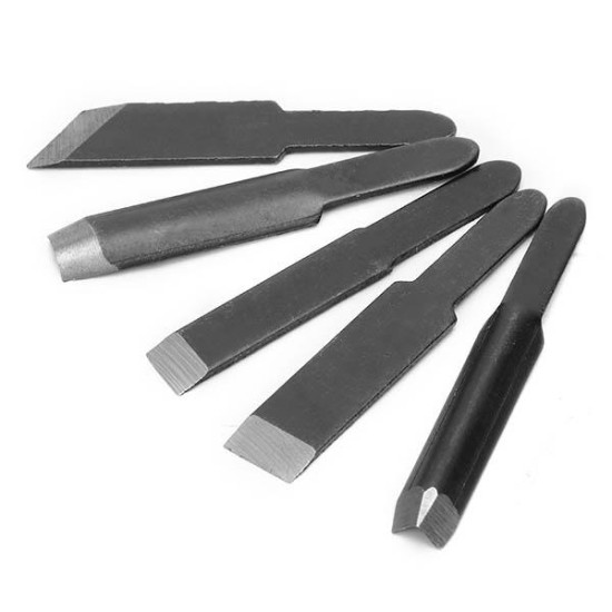 5pcs Carving Blades For Wood Working Carving Chisel Electric Carving Machine Tool