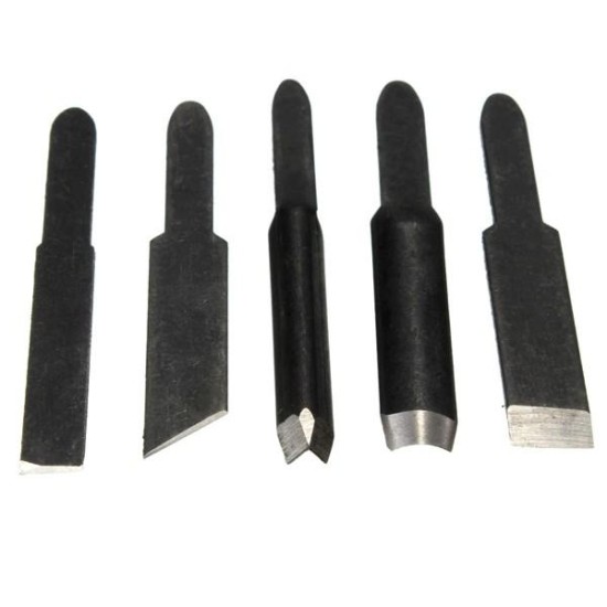 5pcs Carving Blades For Wood Working Carving Chisel Electric Carving Machine Tool