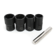 5pcs Twist Socket Set Lug Bolt Nut Remover Extractor Tool 17MM to 22MM Metric Bolt and Lug Nut Extractor Socket Wrench Tools